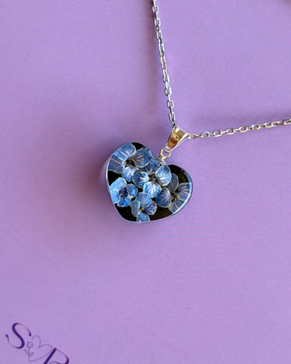 Sora Naturale | Real Pressed Alyssum Heart Necklace