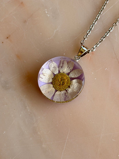 Sora Naturale | Real Pressed Daisy Necklace (One-of-a-Kind)
