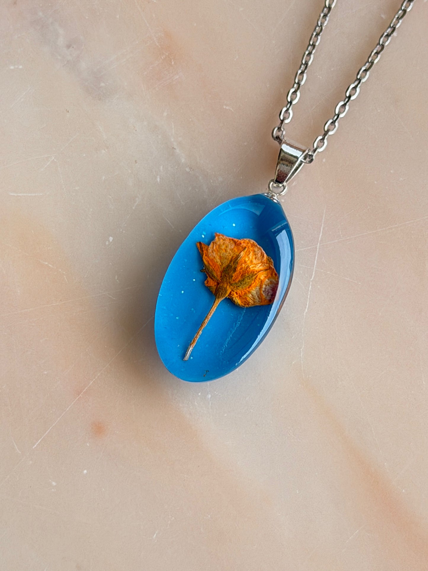 Sora Naturale | Real Pressed Rose Necklace (One-of-a-Kind)