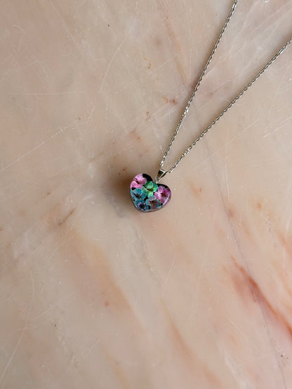 Sora Naturale | Real Pressed Alyssum Heart Necklace