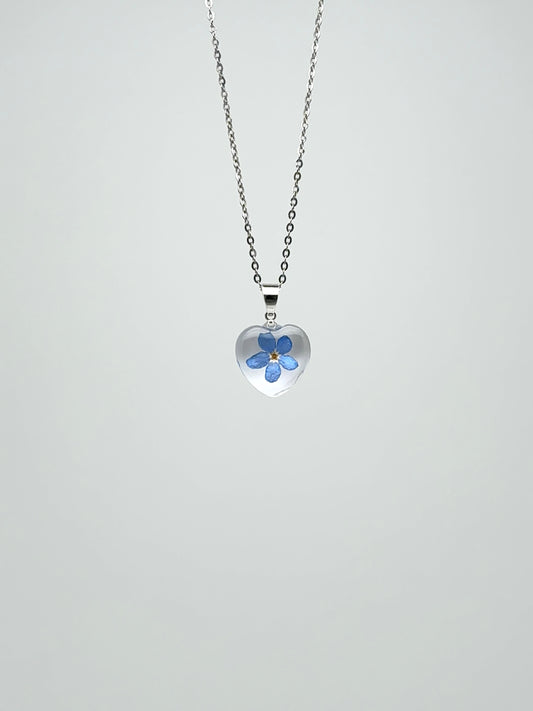 Sora Naturale | Real Pressed Forget-Me-Not Necklace - 1 cm