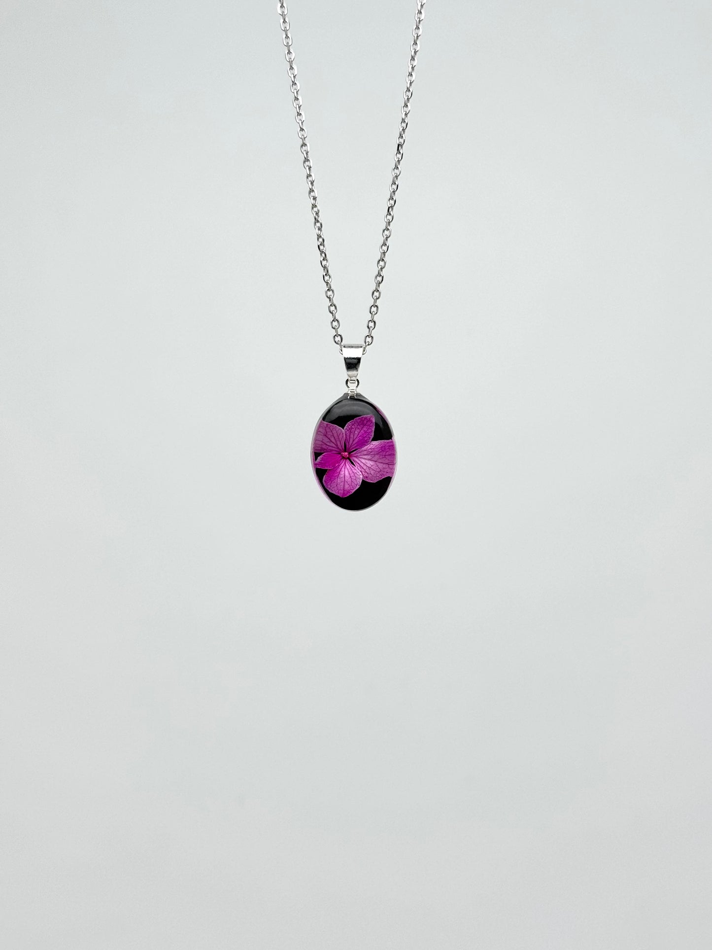 Sora Naturale | Real Pressed Hydrangea Necklace (One-of-a-Kind)