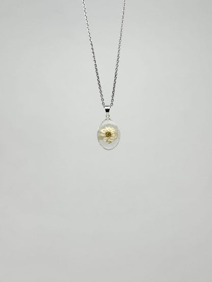 Sora Naturale | Real Pressed Pearly Everlasting Necklace