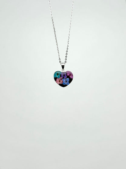 Sora Naturale | Real Pressed Alyssum Heart Necklace