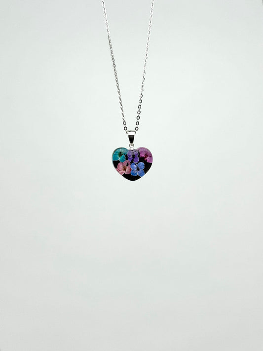 Sora Naturale | Real Pressed Alyssum Heart Necklace