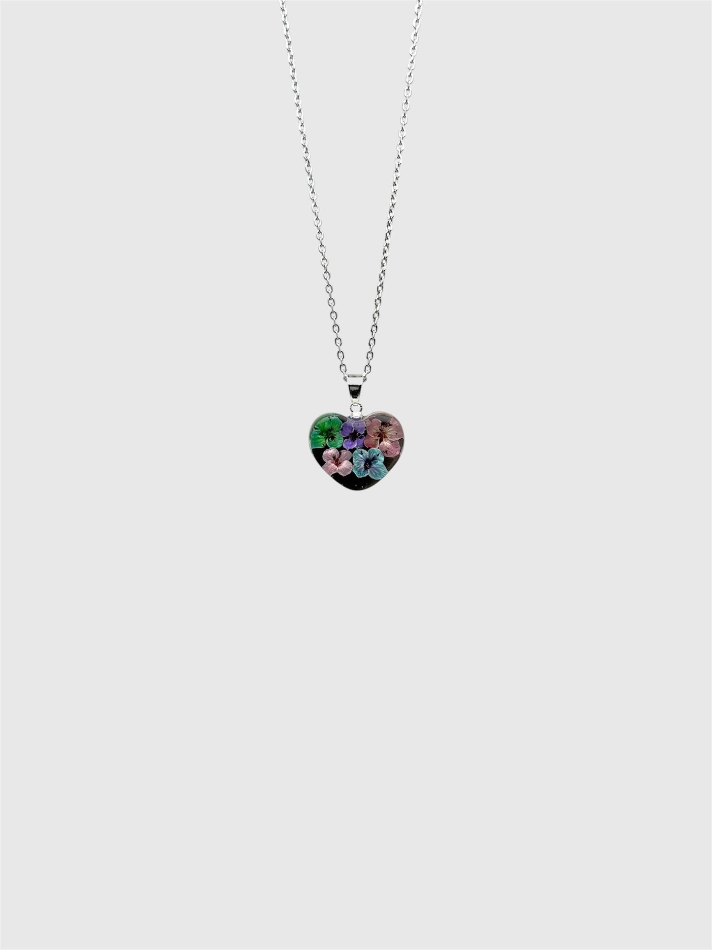 Sora Naturale | Real Pressed Alyssum Heart Necklace