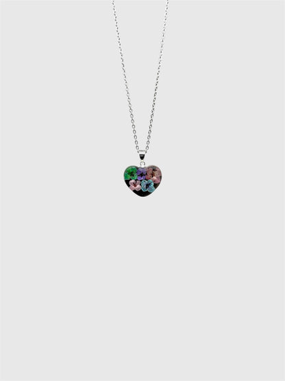 Sora Naturale | Real Pressed Alyssum Heart Necklace