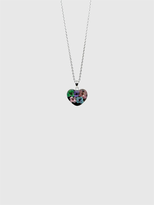 Sora Naturale | Real Pressed Alyssum Heart Necklace